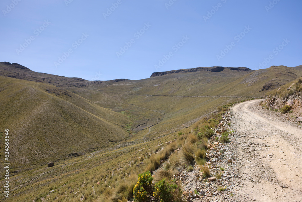 Bolivia Toro Toro Landscape on a sunny winter day