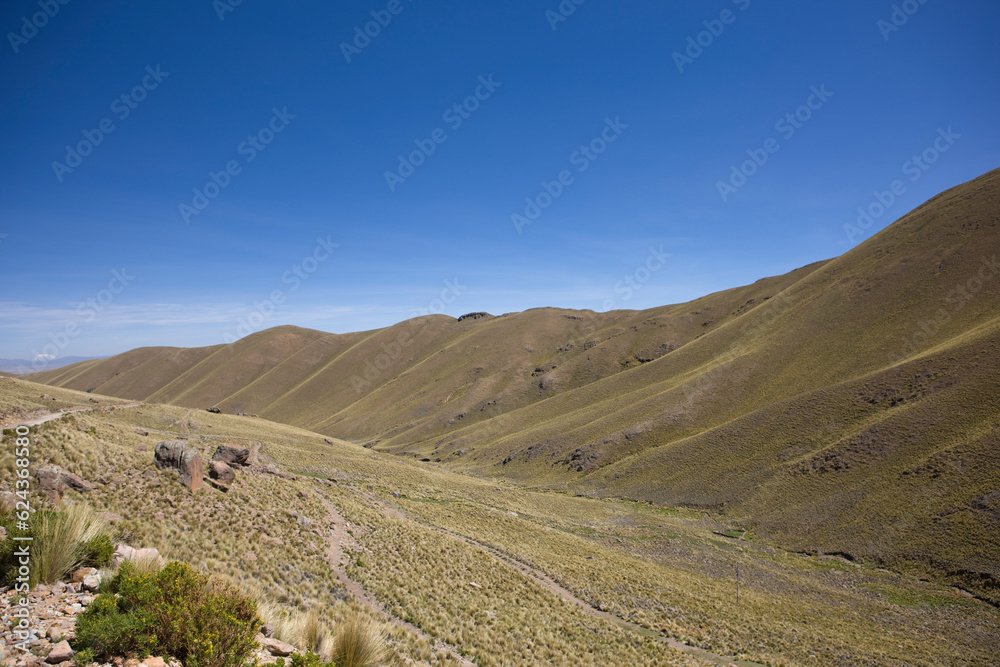 Bolivia Toro Toro Landscape on a sunny winter day