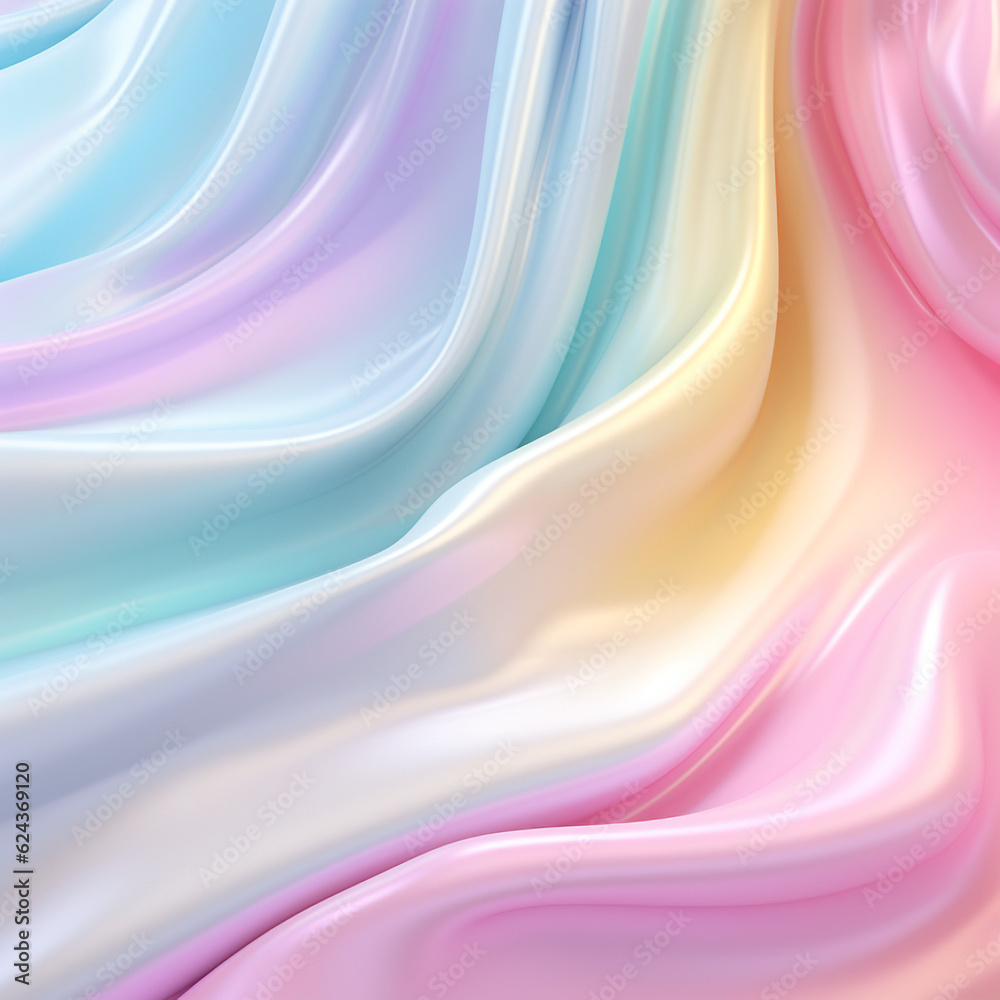 Fototapeta premium background silk texture, smooth lines, pastel colors, Al Generation