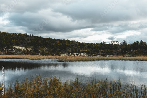 clouds over the lake