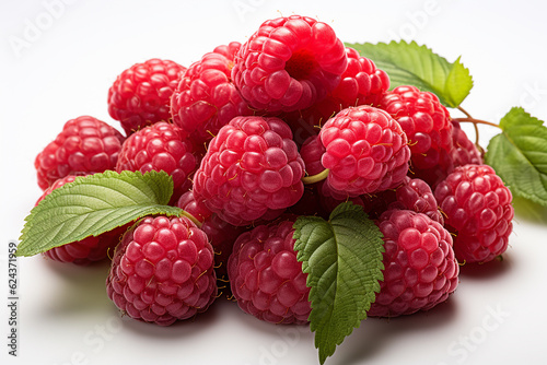 Close-up photo of fresh raspberries