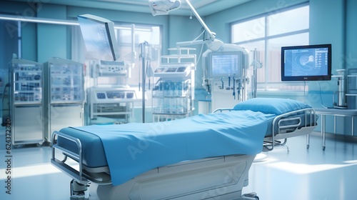 Equipment and medical devices in the operating room. Surgical procedure  operating room.