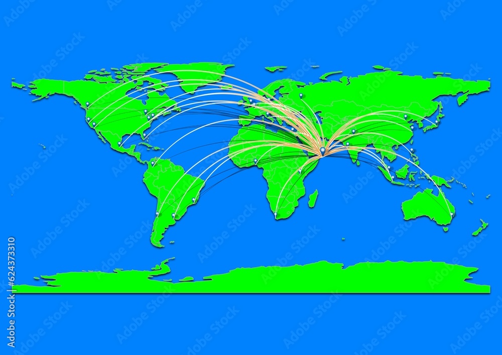 Naklejka premium Vibrant Hadibu, Yemen map - Export concept map for Hadibu, Yemen on World map. Suitable for export concepts. File is suitable for digital editing and prints of all sizes.