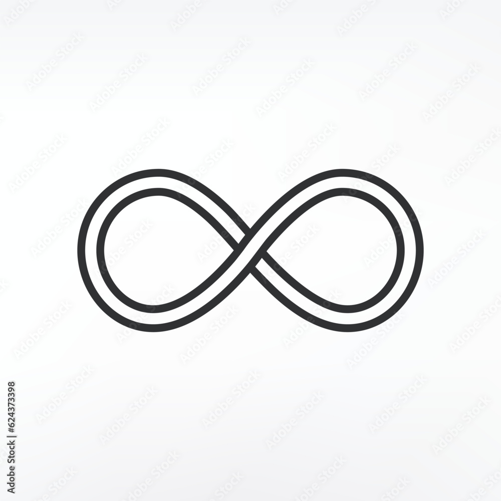 Infinity loop icon design. isolated on white background
Infinity loop icon design. isolated on white background