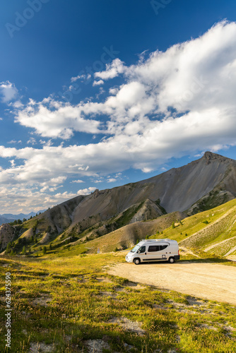 Van Life in Col de la Bonette, Alpes-de-Haute-Provence, Provence, France