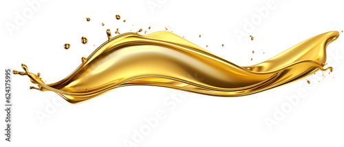 yellow oil splash