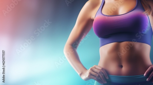sexy woman body on blurred background