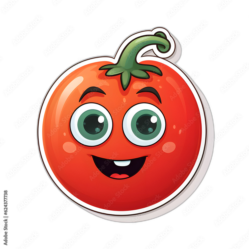 funny tomato cartoon, Transparent background funny tomato cartoon, Transparent background