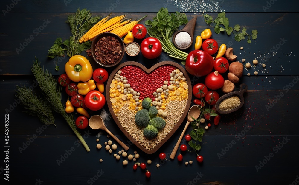 Healthy nutrition for the heart, healthy lifestyle, proper nutrition