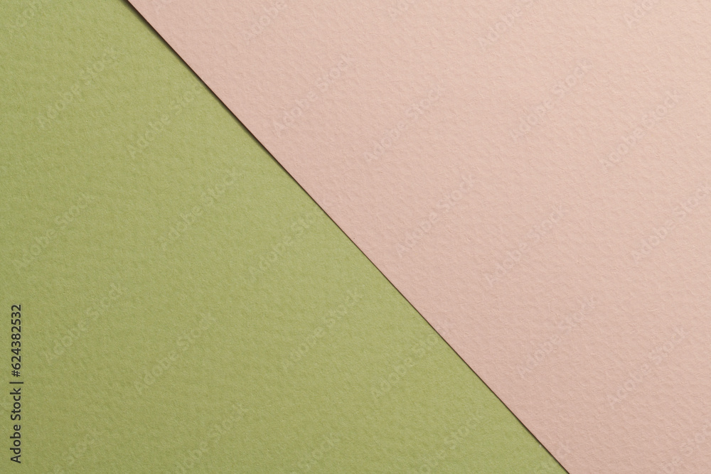 Rough kraft paper background, paper texture beige green colors. Mockup with copy space for text. Rough kraft paper background, paper texture beige green colors. Mockup with copy space for text.