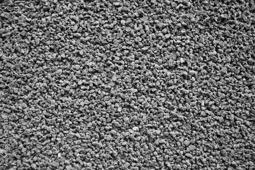 Granite crushed stone of small fraction. Granite crumb. Stone crushed stone is small.