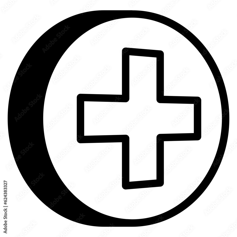 Fototapeta premium medical sign dualtone