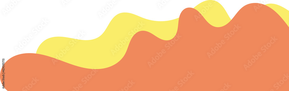 yellow orange wavy corner. fluid corner illustration suitable for background, layout, banner. yellow orange wavy corner. fluid corner illustration suitable for background, layout, banner.