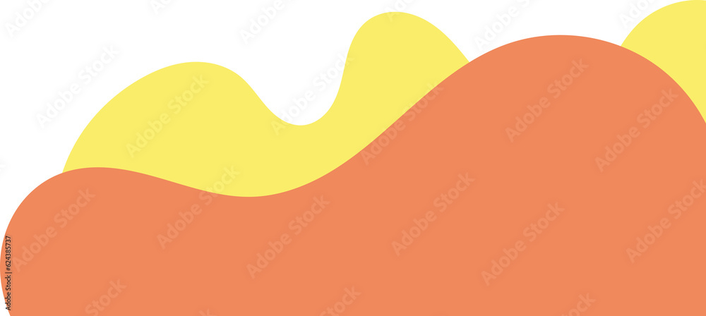 yellow orange wavy corner. fluid corner illustration suitable for background, layout, banner. yellow orange wavy corner. fluid corner illustration suitable for background, layout, banner.