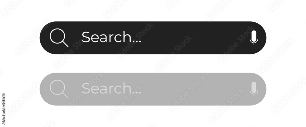 Search bar icon,flat design style, vector illustration Search bar icon,flat design style, vector illustration