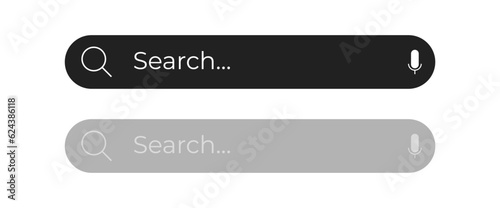 Search bar icon,flat design style, vector illustration