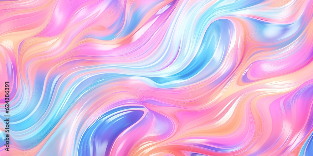 Vibrant Abstract Background with Colorful Liquid Patterns Abstract background with a colorful liquid pattern in pink, blue, yellow, green, purple, pink, green, blue 