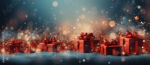 Illustration of Christmas background, AI Generated