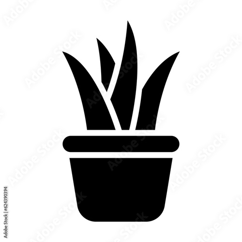 flowerpot icon vector logo template, flower icon