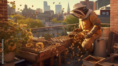 Urban Beekeeping - AI Generated © Custom Media