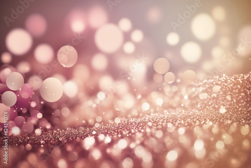 Mesmerizing Festive Delights: Sparkling Bokeh and Glitter in Vibrant Artful Design!, generative AI