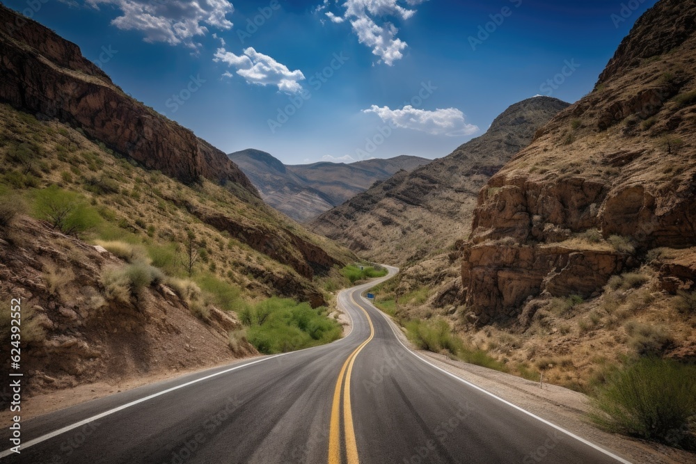 scenic road trip with a twist, showcasing unique natural phenomena or other sights and sounds that can only be seen in nature, created with generative ai scenic road trip with a twist, showcasing unique natural phenomena or other sights and sounds that can only be seen in nature, created with generative ai
