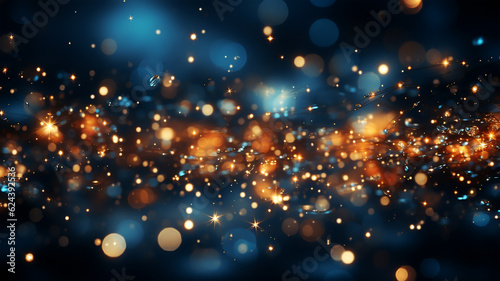 Beautiful bright colorful holiday bokeh, Christmas and new year celebration concept, abstract