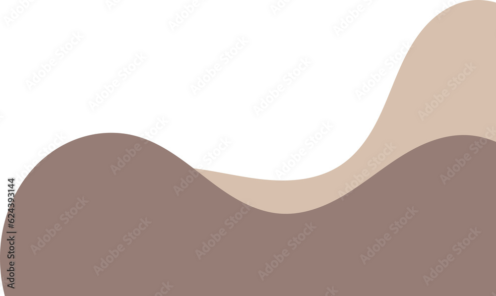 beige wavy corner. fluid corner illustration suitable for background, layout, banner.