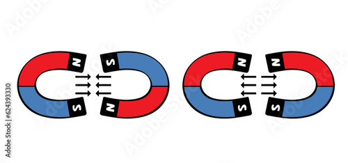 Billede på lærred Magnetic field lines