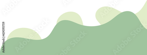 sage wavy corner. fluid corner illustration suitable for background, layout, banner.