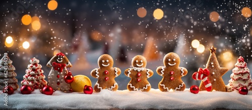 Illustration of Christmas background  AI Generated