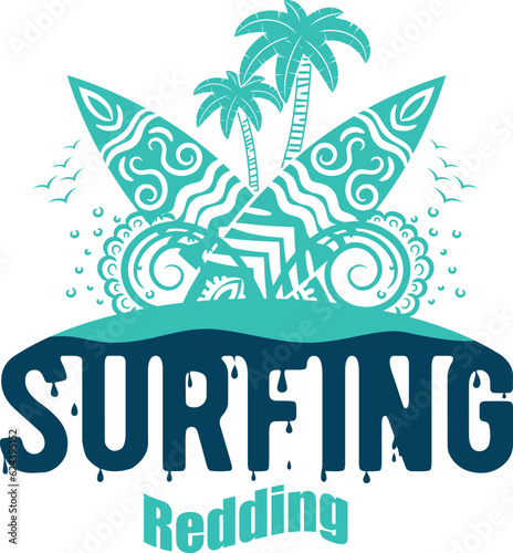 Redding US cities t-shirt designs. Vector illustration. T-Shirt Design United States Of America