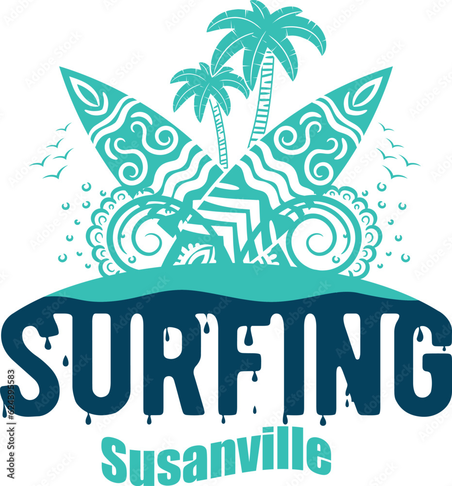 Naklejka premium Susanville US cities t-shirt designs. Vector illustration. T-Shirt Design United States Of America