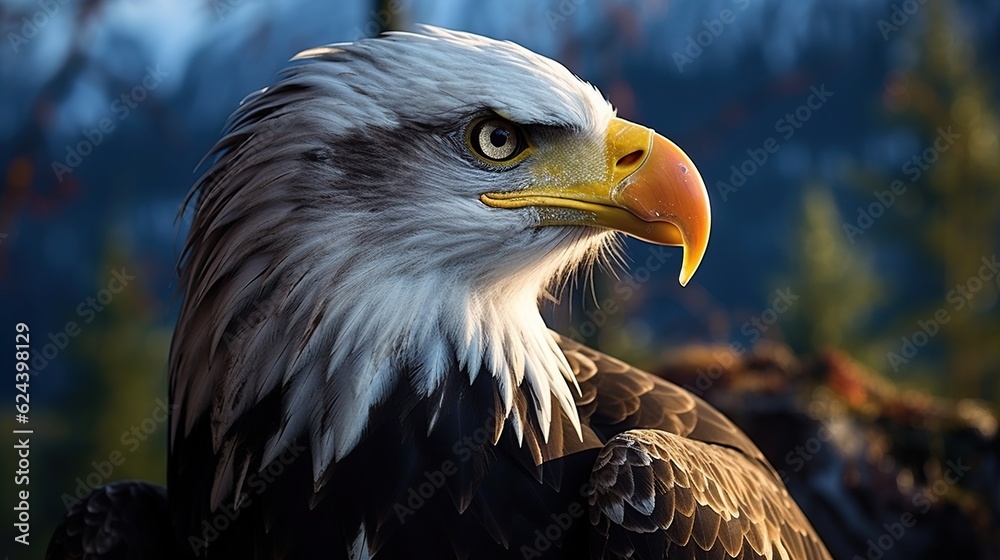 Obraz premium Big Eagle wildlife bird AI generated image