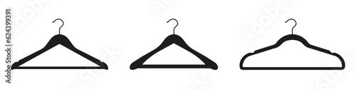 Hanger icon set. Vector illustration