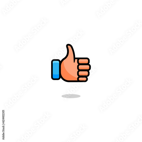 Thumbs up or like vector icon