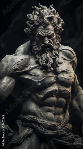 Photo of the greek god zeus .generative ai