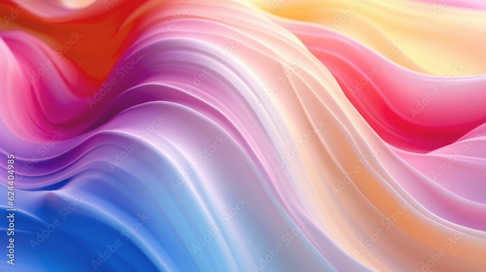 Abstract background with liquid colored waves 