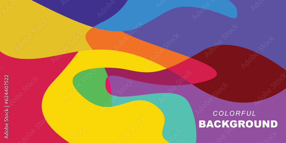 vector colorful abstract fluid background for summer festival
