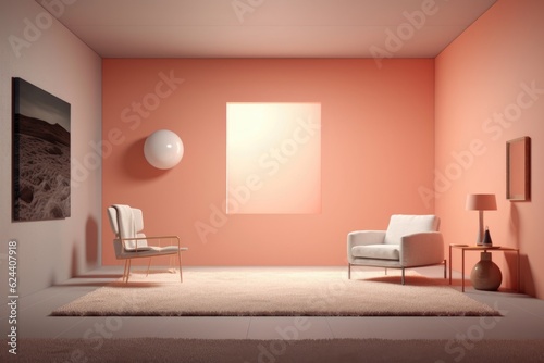 3d minimal room with a single spotlight on an art piece, created with generative ai © Alfazet Chronicles
