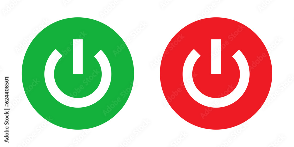 power on off green red button vector design power on off green red button vector design