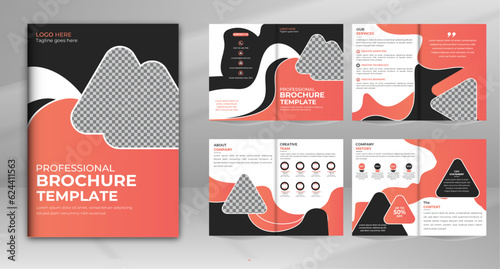 Creative Company Brochure Design and Modern Bifold Template