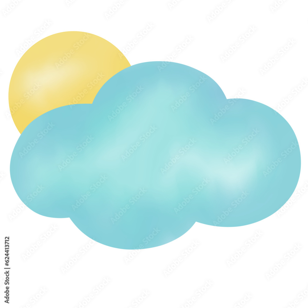 cloud and sun cloud and sun