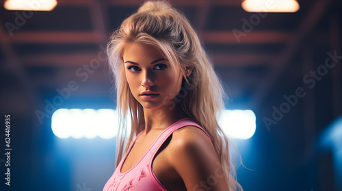 portrait of a woman in a club