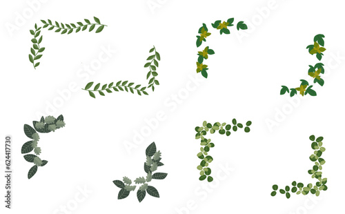 植物の飾り枠