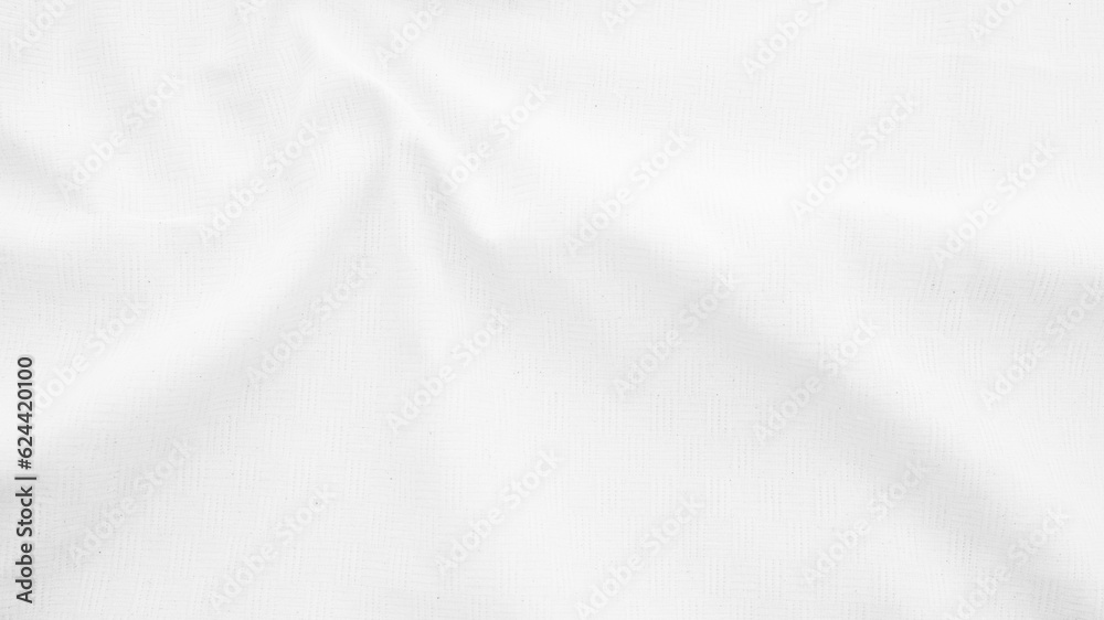 Organic Fabric cotton backdrop White linen canvas crumpled natural cotton fabric Natural handmade linen top view background  organic Eco textiles White Fabric linen texture