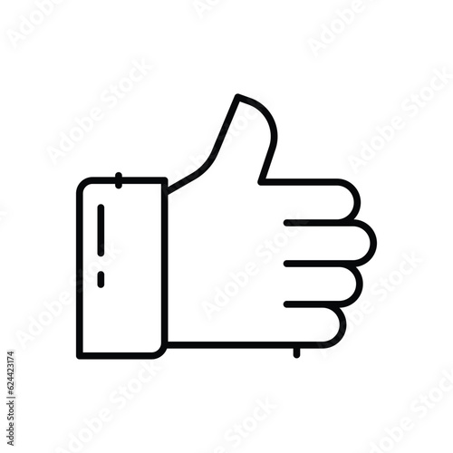 Thumbs Up Icons, vector stock illustration.