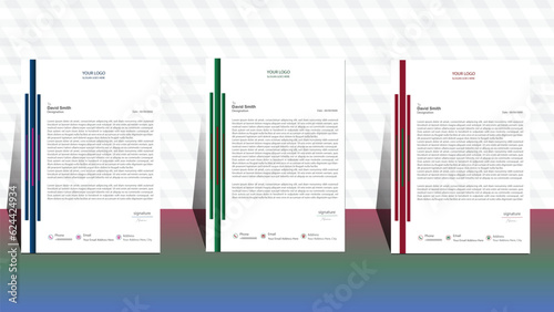 set of letterhead. business letterhead design. modern letter head design. corporate letter head . professional letterhead design modern business letter head design.