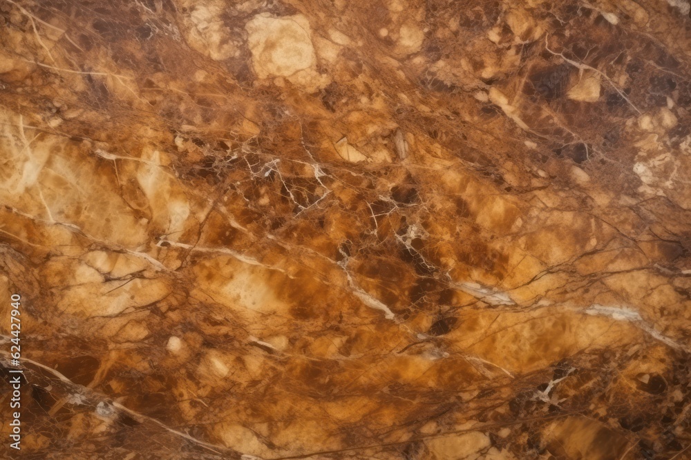 Brown marble background. Generative AI
