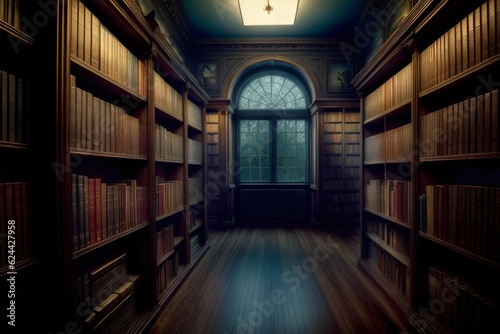A Room Filled With Lots Of Books Next To A Window © Pixel Matrix